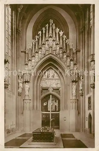 AK / Ansichtskarte Meissen_Elbe_Sachsen Dom Fuerstengruft mit Hauptportal Bild 17 aus Bildwerk Dom zu Meissen von Julius Schubert Meissen_Elbe_Sachsen