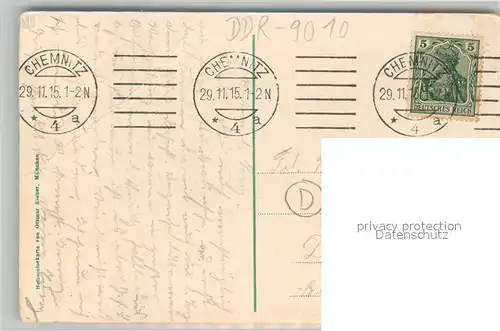 AK / Ansichtskarte Chemnitz Blick ueber den See zur Kirche Briefschwalbe Chemnitz