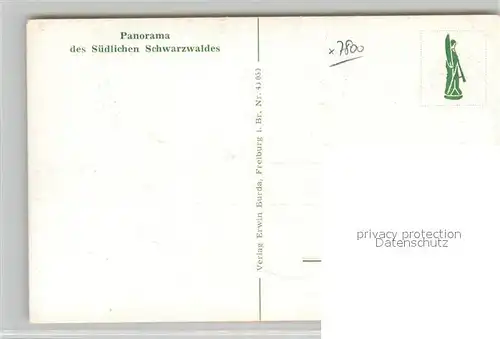 AK / Ansichtskarte Freiburg_Breisgau Schwarzwald Alpen aus der Vogelschau Freiburg Breisgau