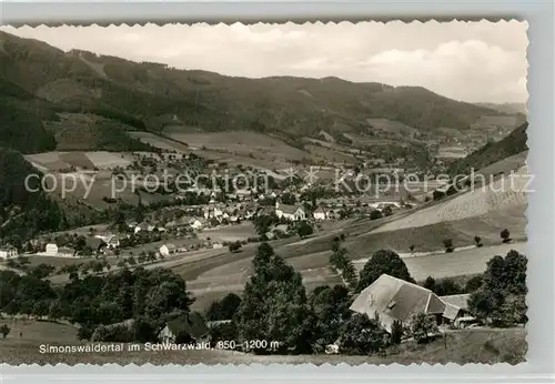 AK / Ansichtskarte Simonswald Panorama Simonswaeldertal Schwarzwald Simonswald