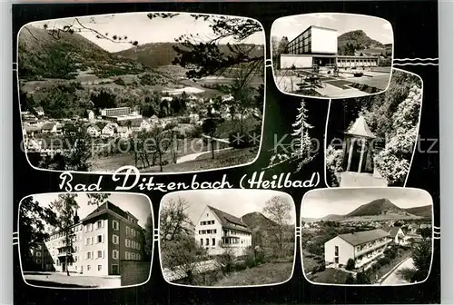 AK / Ansichtskarte Bad_Ditzenbach Panorama Teilansichten Kurhaus Pavillon Bromsilber Bad_Ditzenbach