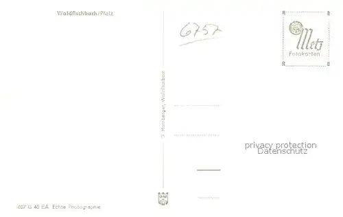 AK / Ansichtskarte Waldfischbach Burgalben  Waldfischbach Burgalben