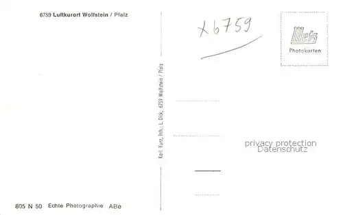 AK / Ansichtskarte Wolfstein_Pfalz  Wolfstein_Pfalz