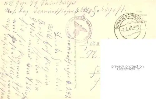 AK / Ansichtskarte Donaueschingen Lazarett Donaueschingen