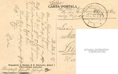 AK / Ansichtskarte Bukarest Hauptpost Telegraphen Amt Bukarest