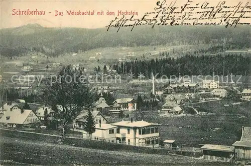 AK / Ansichtskarte Schreiberhau_Niederschlesien Weissbachtal Hochstein Schreiberhau