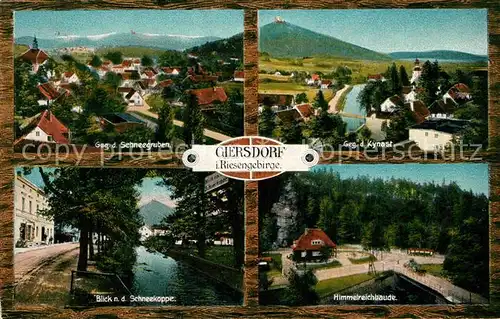 AK / Ansichtskarte Giersdorf_Riesengebirge Schneegruben Himmelreichbaude Kynast Giersdorf Riesengebirge