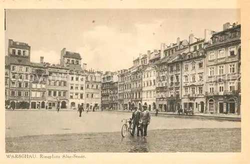 AK / Ansichtskarte Warszawa Ringplatz Alte Stadt Warszawa