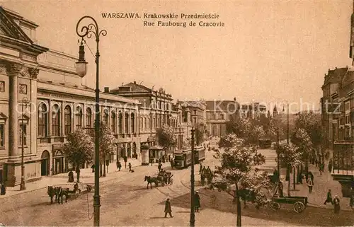 AK / Ansichtskarte Warszawa Krakowskie Przedmiescie  Warszawa