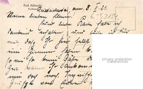 AK / Ansichtskarte Bad_Altheide Kurhaus Bad_Altheide