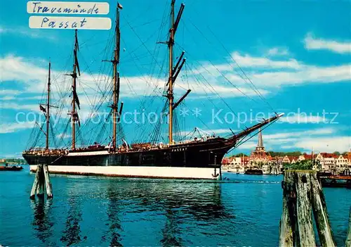 AK / Ansichtskarte Segelschiffe Passat Travemuende Hafen  Segelschiffe