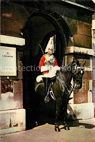 AK / Ansichtskarte Leibgarde_Wache Mounted Sentry Horse Guards Whitehall London Leibgarde Wache