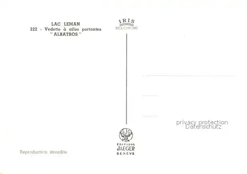 AK / Ansichtskarte Motorboote Albatros Lac Leman  Motorboote