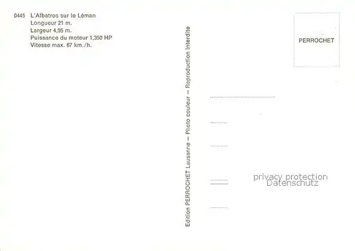 AK / Ansichtskarte Motorboote Albatros Leman  Motorboote