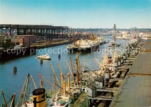 AK / Ansichtskarte Hafenanlagen Hamburg Rosshafen Hafenanlagen