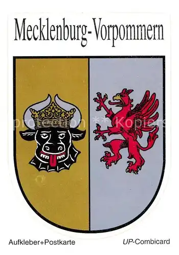 AK / Ansichtskarte Wappen Mecklenburg Vorpommern  Wappen