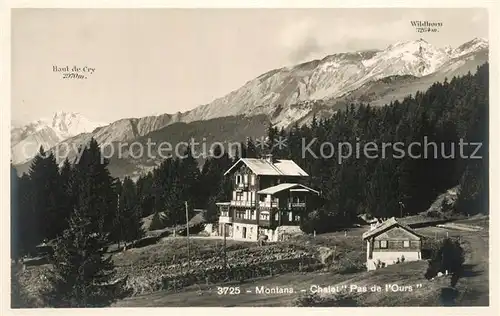 AK / Ansichtskarte Montana_VS Chalet Pas de l Ours Montana_VS