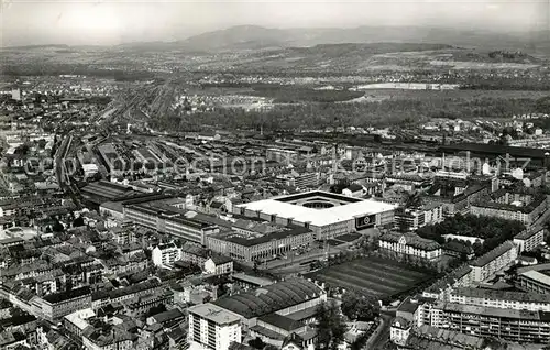 AK / Ansichtskarte Basel_BS Schweizer Mustermesse Fliegeraufnahme Basel_BS