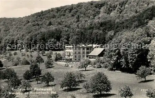 AK / Ansichtskarte Rickenbach_BL Kurheim und Restaurant Waldegg Rickenbach BL
