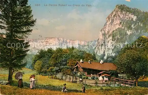 AK / Ansichtskarte Aarburg_AG La Ferme Robert au Creux du Van Aarburg_AG