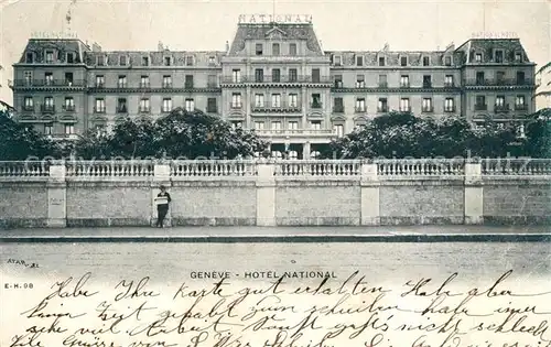 AK / Ansichtskarte Geneve_GE Hotel National Geneve_GE