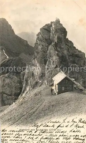 AK / Ansichtskarte Kiental Hohtuerli mit Klubhuette Kiental