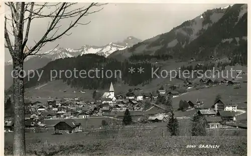 AK / Ansichtskarte Saanen Panorama Saanen