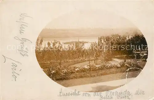 AK / Ansichtskarte Dresden Blick von der Veranda der Bella Vista Dresden