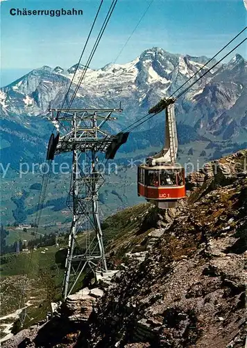 AK / Ansichtskarte Seilbahn Chaeserrugg Unterwasser Obertoggenburg Saentis  Seilbahn
