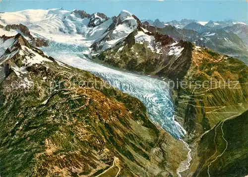 AK / Ansichtskarte Gletscher Rhonegletscher Furka Pass  Gletscher