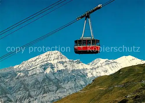 AK / Ansichtskarte Seilbahn Leukerbad Torrent Rinderhorn Balmhorn  Seilbahn