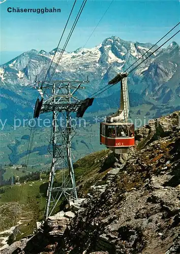 AK / Ansichtskarte Seilbahn Chaeserrugg Unterwasser Obertoggenburg Saentis  Seilbahn