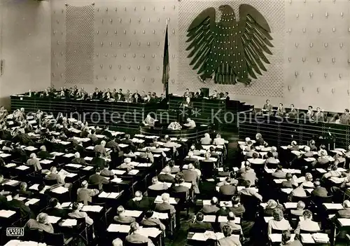 AK / Ansichtskarte Politik Plenarsaal Bundestag Bonn  Politik