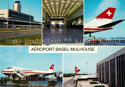 AK / Ansichtskarte Swissair Aeroport Basel Mulhouse  Swissair