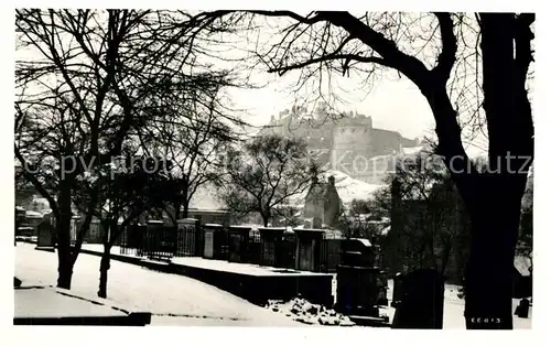 AK / Ansichtskarte Edinburgh Greyfriars Kirkyard and Castle Edinburgh