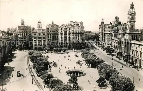 AK / Ansichtskarte Valencia_Valenciana Plaza del Caudillo Valencia_Valenciana