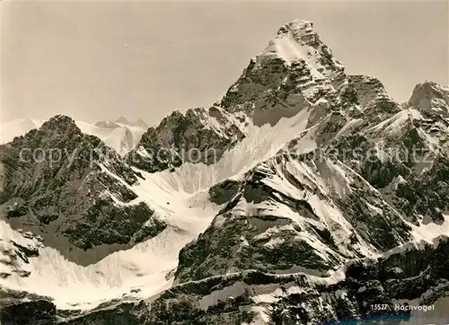 AK / Ansichtskarte Hochvogel Gebirgspanorama Allgaeuer Alpen Hochvogel