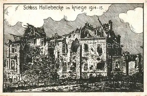 AK / Ansichtskarte Hollebecke Schloss Hollebecke Hollebecke