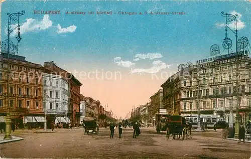 AK / Ansichtskarte Budapest Andrassy Strasse Budapest