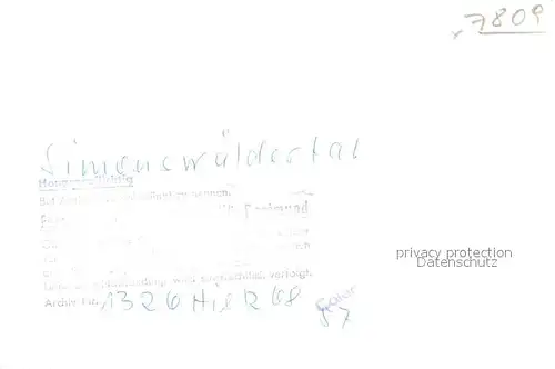 AK / Ansichtskarte Simonswald  Simonswald