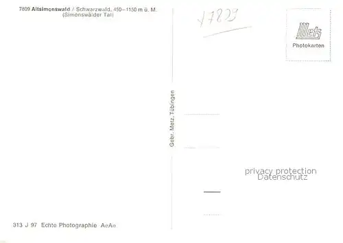 AK / Ansichtskarte Simonswald  Simonswald