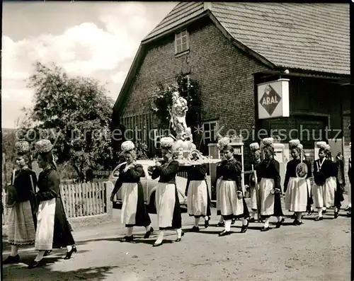 AK / Ansichtskarte St_Maergen Tracht St_Maergen