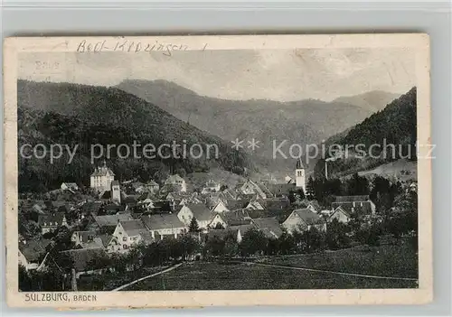AK / Ansichtskarte Sulzburg_Freiburg  Sulzburg Freiburg