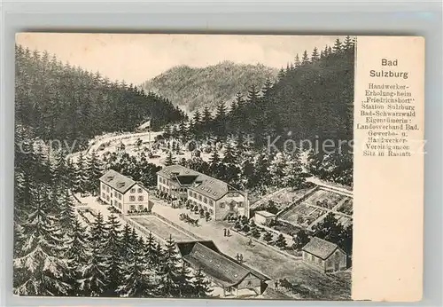 AK / Ansichtskarte Sulzburg_Freiburg Handwerkererholungsheim Friedrichshort Sulzburg Freiburg