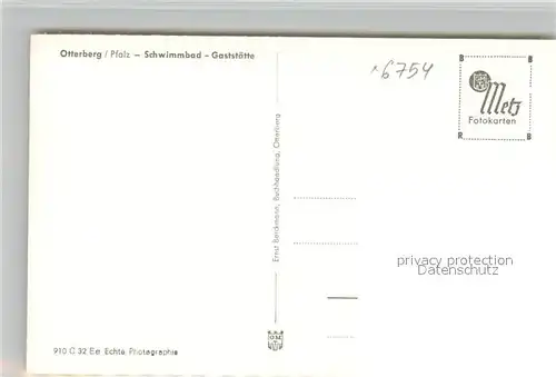 AK / Ansichtskarte Otterberg Schwimmbad Gaststaette Otterberg