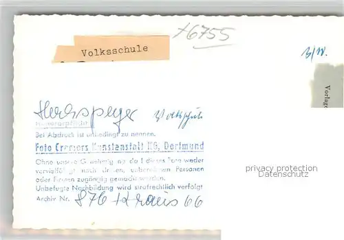 AK / Ansichtskarte Hochspeyer Volksschule Hochspeyer