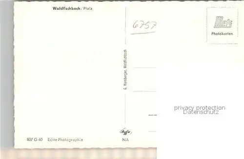 AK / Ansichtskarte Waldfischbach Burgalben  Waldfischbach Burgalben