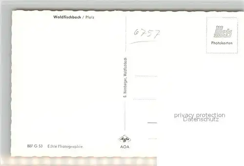 AK / Ansichtskarte Waldfischbach Burgalben  Waldfischbach Burgalben