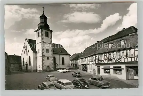 AK / Ansichtskarte Rockenhausen Marktplatz evangelsiche Kirche Rockenhausen