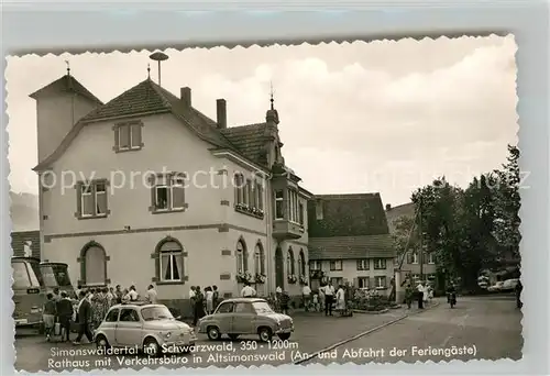 AK / Ansichtskarte Simonswald Rathaus Verkehrsbuero  Simonswald
